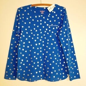 Cat & Jack Girls Gold Hearts Long Sleeves XL/14-16